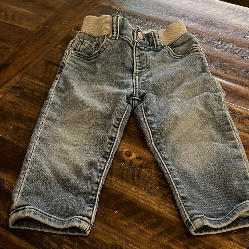 12-18M Gap Denim Jeans with sweatband waist and button